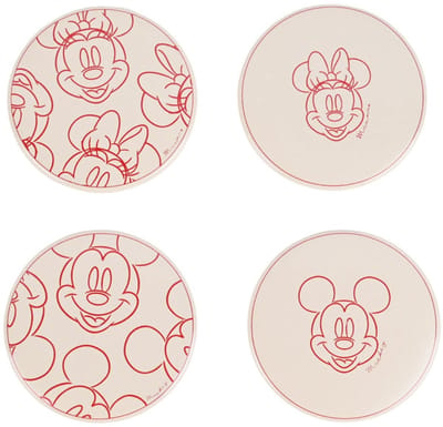 Disney Home Mickey & Minnie Mouse Valentijn Onderzetters