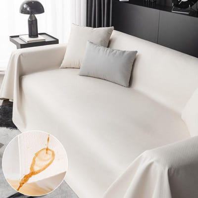 Imperméable pour prévenir les fuites d'urine Housse de canapé en tissu Cuir synthétique Quatre saisons Universel Moderne 90*90 gray
