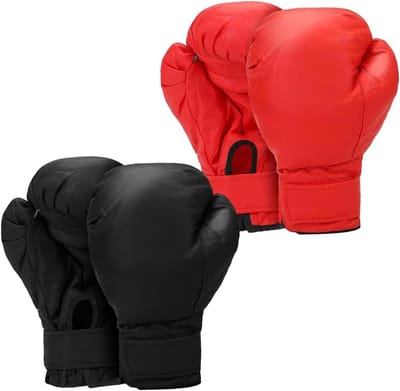 Bokshandschoenen - Vechtsport handschoenen - Fitness Training - Volledige Hand Bescherming - Volwassenen 9x29x17cm - Zwart