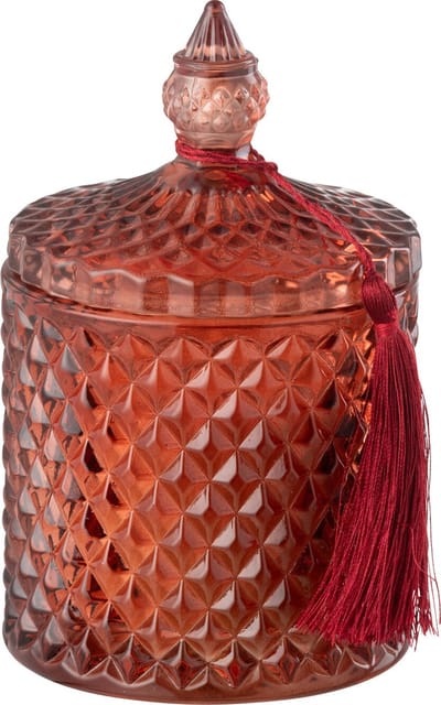 J-Line geurkaars Deksel Olive & Frank Incense - was - rood - 20U