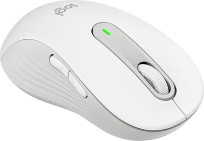 Logitech Signature M650 Large Draadloos Off-white (Left Handed) - Muis - Optisch - 5 knoppen - Wit