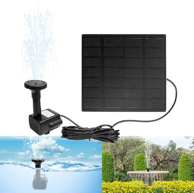 Zonne-Energie Waterpomp voor Tuin en Vijver - 1,8 W Fontein en Mini-Vijver Pomp