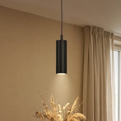 BRILONER Ida - Hanglamp - in hoogte verstelbaar - GU10 fitting - zwart - woonkamer | slaapkamer | eetkamerlamp