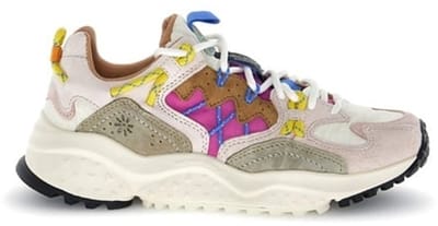 Flower Mountain dames sneakers roze, beige, fuchsia