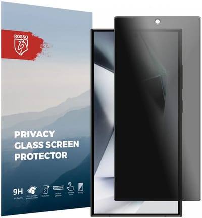 Rosso Privacy Screen Protector Geschikt voor de Samsung Galaxy S24 Ultra - 9H Gehard Glas - Case Friendly Tempered Glass - Eenvoudige Installatie
