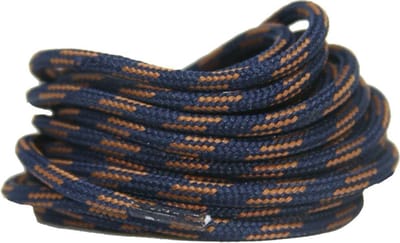 Wandel-/Bergschoen veters Donkerblauw/Bruin 120cm - Rond