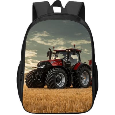Farming Simulator Dubbellaagse Rugzakken voor Jongens en Meisjes voor Leerlingen van de Basisschool en Middelbare School