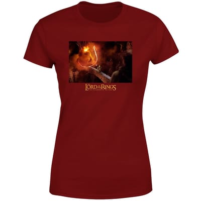 Lord Of The Rings You Shall Not Pass Women's T-Shirt - Burgundy - S