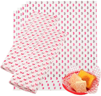 Dailygoody - Waspapier voor Voedsel - Vetvrij Inpakpapier - Perfect voor Sandwiches en Burgers - 200 Vellen - Waterdicht en Handig - Geschikt voor Voe