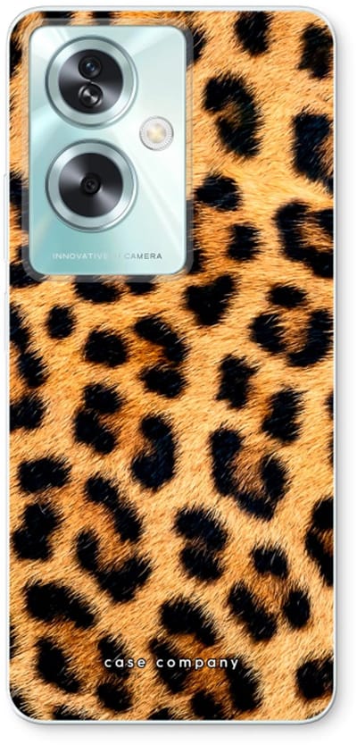 Case Company® - Hoesje geschikt voor Oppo A79 hoesje - Luipaard - Soft Cover Telefoonhoesje - Bescherming aan alle Kanten en Schermrand