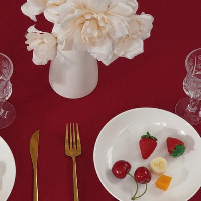 Dailygoods- Tafelkleed Waterafstotend - Afwasbaar - Linnenlook - Vlekbescherming - Feesttafel - 130 x 220 cm - Tafelbedekking