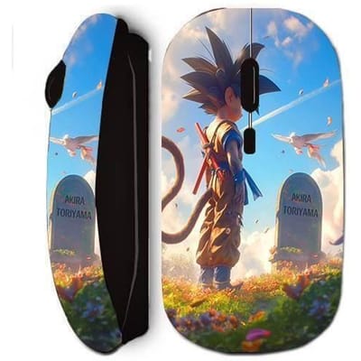 Souris sans fil maniacase noir Akira Toriyama Son Goku Adieu tombe