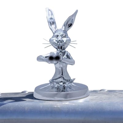 Vrachtwagen Ornament - Motorkap Decoratie - Auto Verfraaien - Sterke Legering - 7x4x10 cm - Zilver