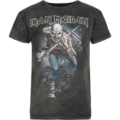 Iron Maiden T-shirt - The Trooper - S tot 4XL - voor Mannen - grijs