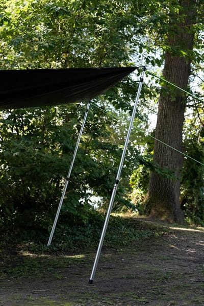 Telescopische Mast - Tentstok Luifelpaal - Tarpen Spannen - 2 Delig Verstelbaar - 90-160 cm - Aluminium