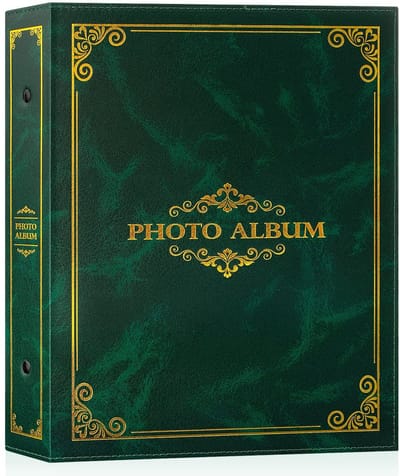 Dailygoods- Fotoalbum 10x15 Waterbestendig - Plakalbum - 400 Zakken - Luxe Leren Hoes - Zuurvrij - 50 Vellen/100 Pagina's