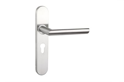 Lavuzo deurkruk Ragusa RVS met afgerond schild PC55 | Per set | Deurklink met schild