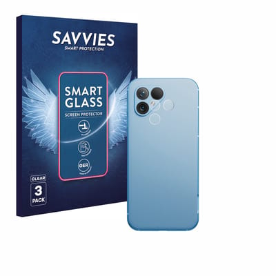 3 Stuks Savvies Screenprotector - geschikt voor Fairphone 5 (ALLEEN Camera Lens) - beschermfolie glas transparant