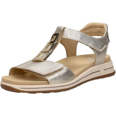 Ara Osaka-S Sandalen Plat - Goudkleur - Maat 40