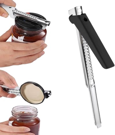 Multifunctionele pot- en flesopener voor senioren - Ergonomische dekselopener voor zwakke handen