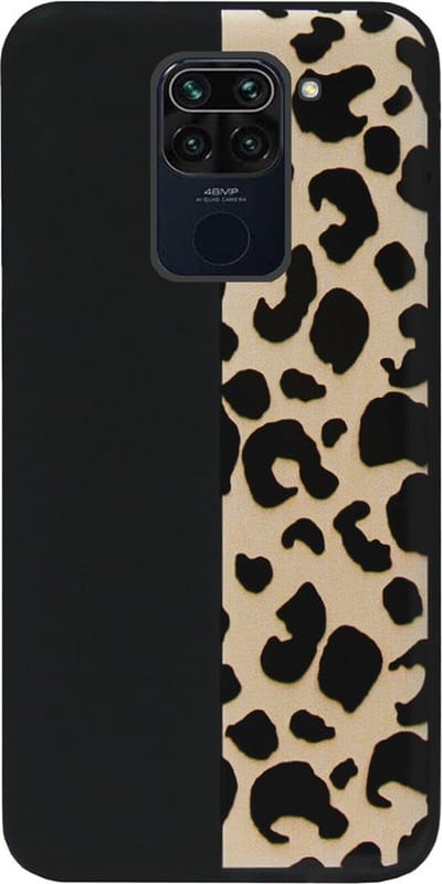 ADEL Siliconen Back Cover Softcase Hoesje Geschikt voor Xiaomi Redmi Note 9 - Luipaard Bruin