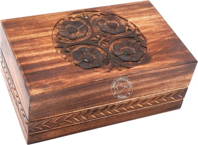 Handgemaakte Houten Urn voor Menselijke As, Palissander