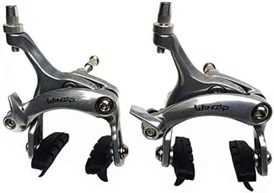 Fiets Remklauw - Voor Achter - Veilig Fietsen - Aluminiumlegering Constructie - Verstelbaar - Zilver