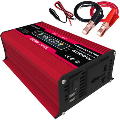 Piekvermogen Gemodificeerde Sinusomvormer LED Display 300W Nominaal vermogen Omvormer DC 12V naar AC 220V rood