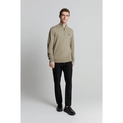 No Excess Pullover Half Zip Light Army Maat: XXL | Sweaters Outlet | Heren | Bruin