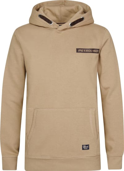 Petrol Industries - Jongens Logo-print Hoodie Akutan - Bruin - Maat 128