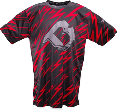 Booster Kids Dry Fit T-Shirt Combat Series 2 Zwart Rood - Kids - 12 Jaar