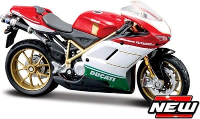 MAISTO DUCATI 1098S 1:18 - rood/wit/groen