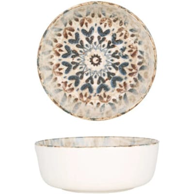 Rinart Kommetje - Aztec - Porselein - 13 cm (430cc) - set van 6
