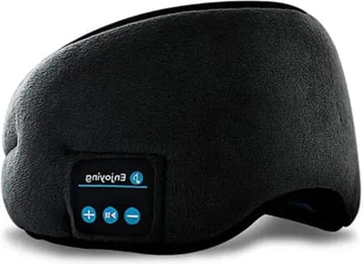OhhGo Slaapmasker bluetooth - Comfortabel Draadloos Slaapmasker - Ideaal voor Zijslapers - Thuis, Kantoor, Vliegreizen - Slaaphoofdtelefoon - 3D Blackout Oogmasker - Ultra Zacht