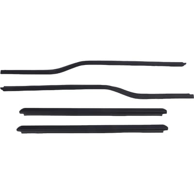 4 Stuks Auto Deur Raam Weerstrip Rubber Vermindert Windgeruis F81Z 2521452 AA Vervanging voor F450 black