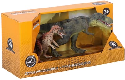 JollyDinos - Tyrannosaurus + Cryolophosaurus - dinosaurus - 2pack