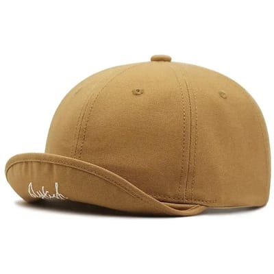 55-60Cm 60-65Cm Grote Maat Zachte Top Baseballpet Unisex Verstelbaar Gerimpelde Hip Hop Hoed Buiten 6Cm Korte Klep Paardrijhoed 60-65cm beige