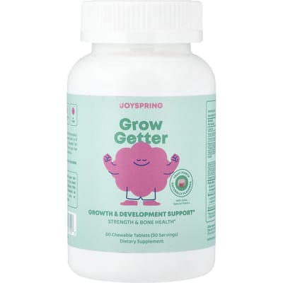 JoySpring, Groeistimulator, 4 jaar en ouder, Fruitpunch, 60 kauwtabletten