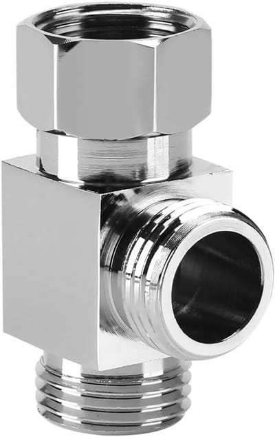 3-Weg T-vormige Adapter voor Toilet Bidet Sprayer - Universeel Douche Systeem Onderdeel, Water Inverter Ventiel voor Douchearm