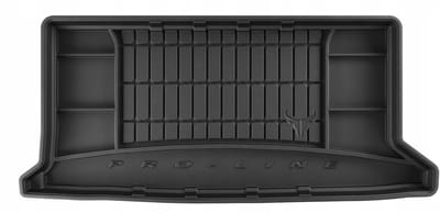 Premium Rubber Kofferbakmat met Organizer Functie – Geschikt voor FORD Ka II Hatchback 2008-2016 – TPE Rubber – Hoge Rand 5 cm – Antislip & Geurloos