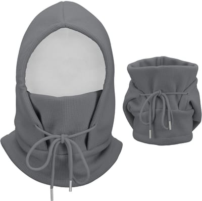 Dailygoods- Bivakmuts Thermisch - Winddicht - Verstelbaar - Dubbellaags - Geschikt voor Mannen/Vrouwen - Hoofdomtrek 46-58 cm - Skimaske