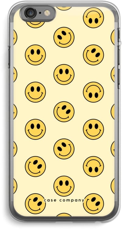 Case Company® - Hoesje geschikt voor iPhone 6 PLUS / 6S PLUS hoesje - Smiley N°2 - Soft Cover Telefoonhoesje - Bescherming aan alle Kanten en Schermrand