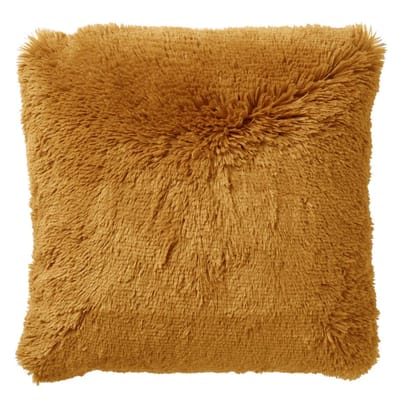 Dutch Decor FLUFFY - Kussenhoes 45x45 cm - superzacht - effen kleur - Chai Tea - met rits - zonder binnenkussen