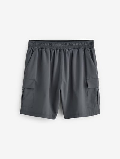 Next - Heren - Active cargo gym trainingshorts - Grijs