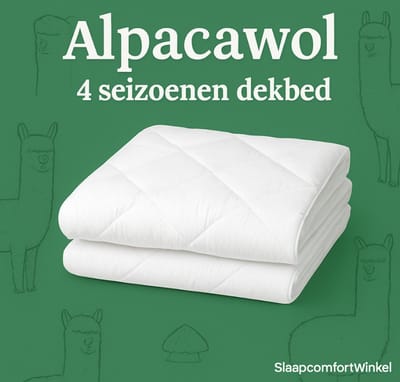 Alpaca wol dekbed 4 seizoenen 140x220 cm slaapcomfortwinkel