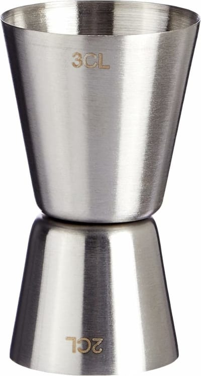 Cosy & trendy Drank/cocktail barmaatje - maatbeker - jigger maatschenker - RVS - 20/30 ml