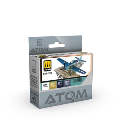 AMMO by Mig Jimenez Hobbyverf Vliegtuigen - MIG 20922 ATOM - US Navy Vliegtuigen WWII Kleurenset - Acryl Set 4x20ml Verf set - 4x 20 ml