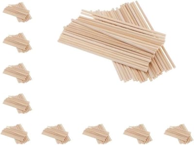 Houten Ambachtsstokjes - Bamboe Stokken - Huis Decoratie - Onbehandeld Bamboe - 150 mm - Natuurlijk