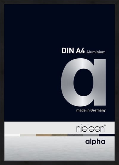 Nielsen Alpha Aluminium Fotolijst Black Matt 21x29,7cm (A4)