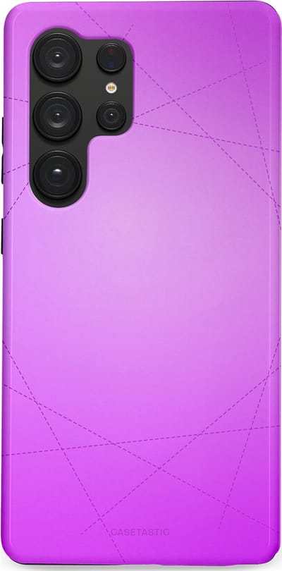 Casetastic Hoesje Geschikt voor Samsung S25 Ultra - Stijlvolle Beschermende Duo-layer Case - Emily in het paars